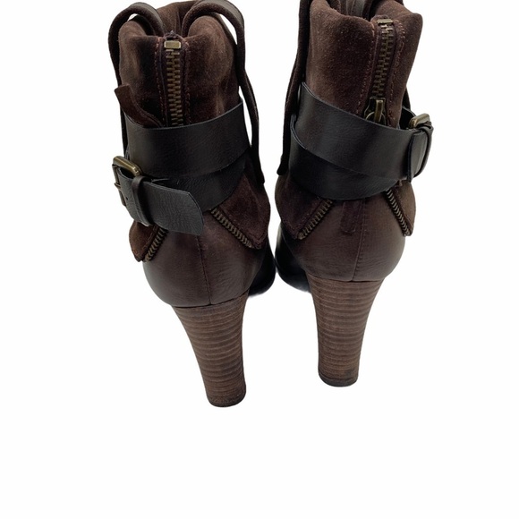 Nine West Brwn Suede/Leather Natica Roll-down Boot - Picture 9 of 11